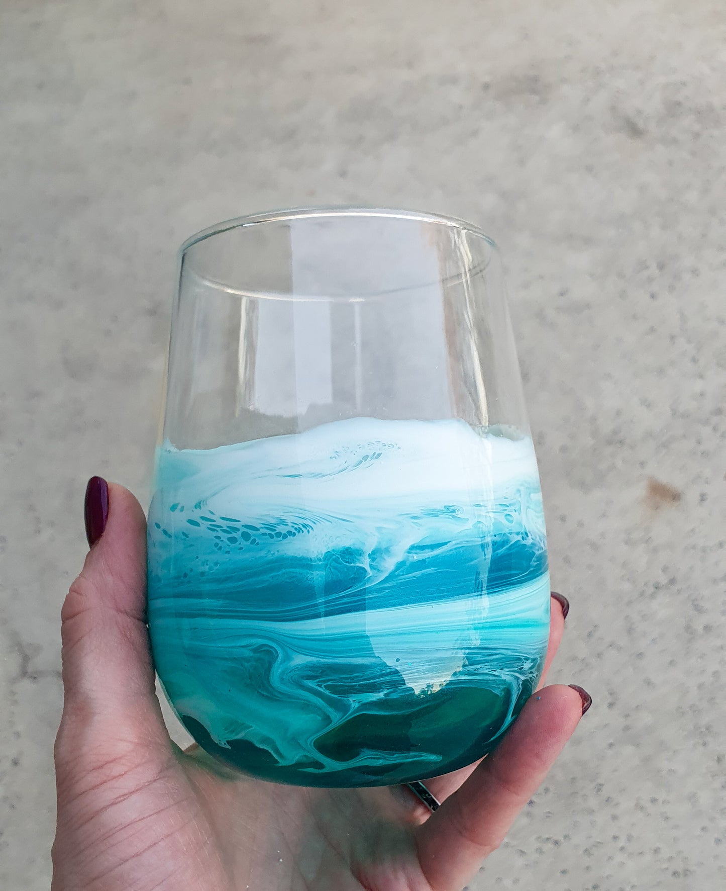 Ocean wave glass